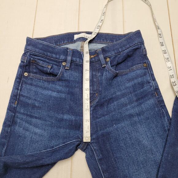 Loft the super soft girlfriend jeans dark indigo wash - Picture 4 of 9